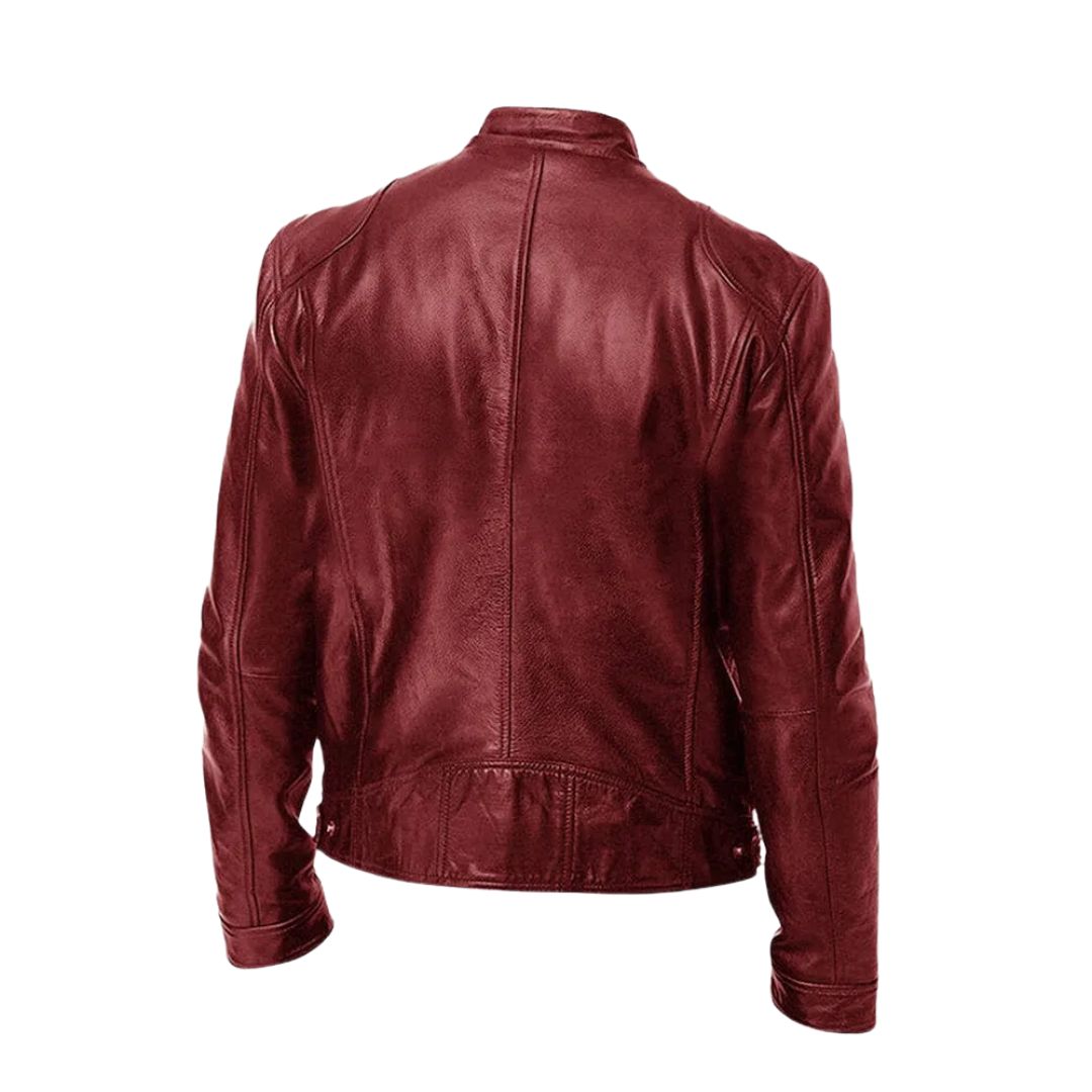 VALMORIE | Veste en cuir décontractée
