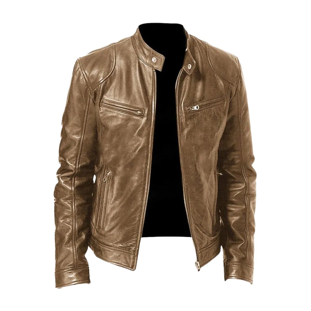 VALMORIE | Veste en cuir décontractée