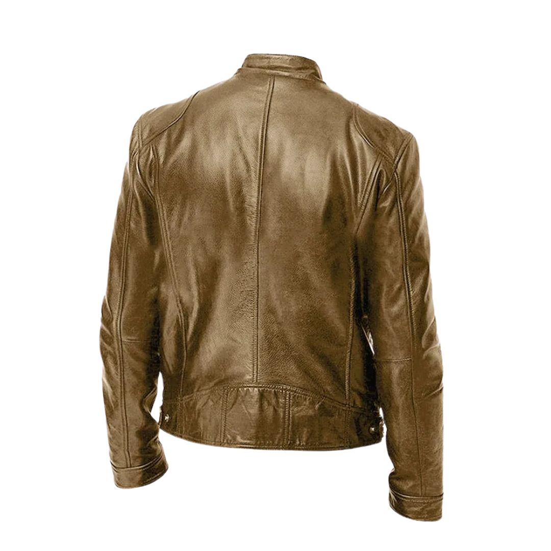 VALMORIE | Veste en cuir décontractée