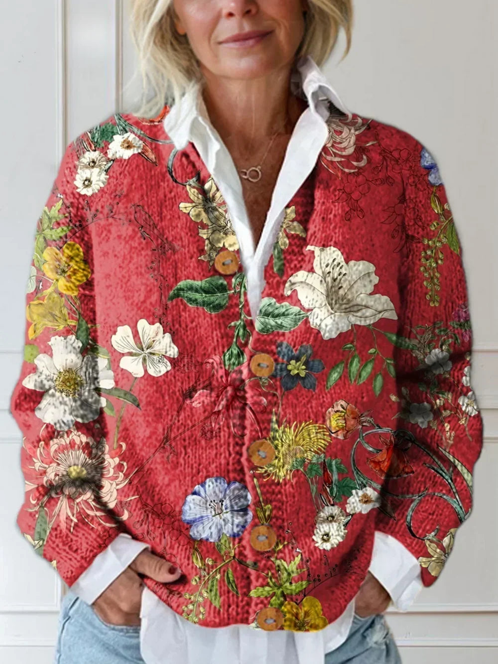 JACKSON™ - CARDIGAN FLEURI VINTAGE