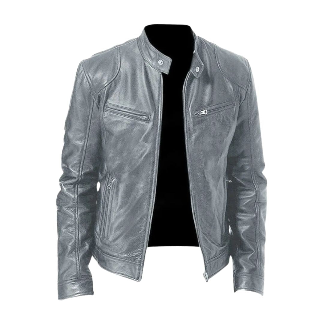 VALMORIE | Veste en cuir décontractée