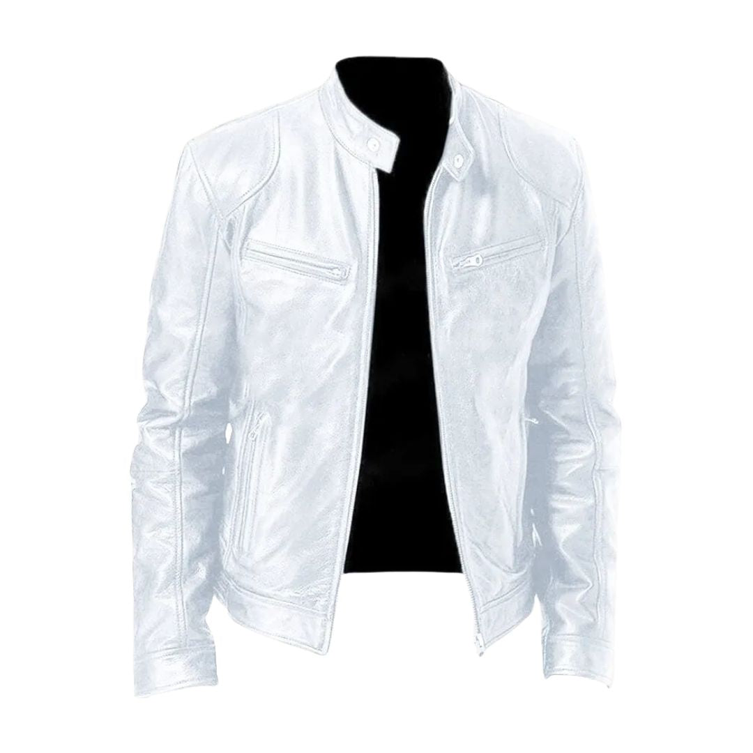 VALMORIE | Veste en cuir décontractée
