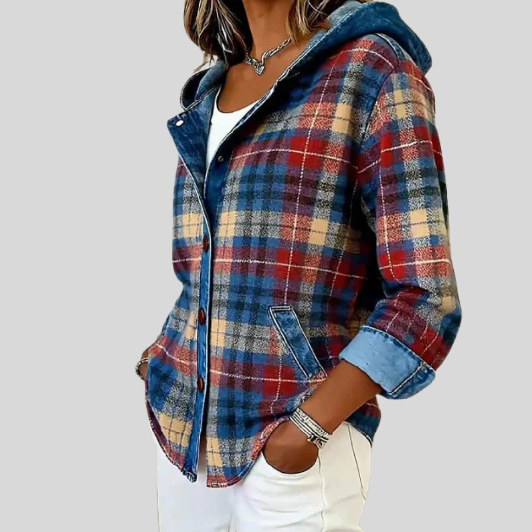 Hildred™ | Chemise Shacket Matelassée à Carreaux
