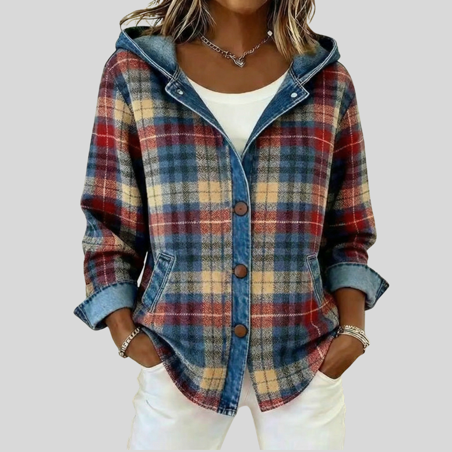 Hildred™ | Chemise Shacket Matelassée à Carreaux