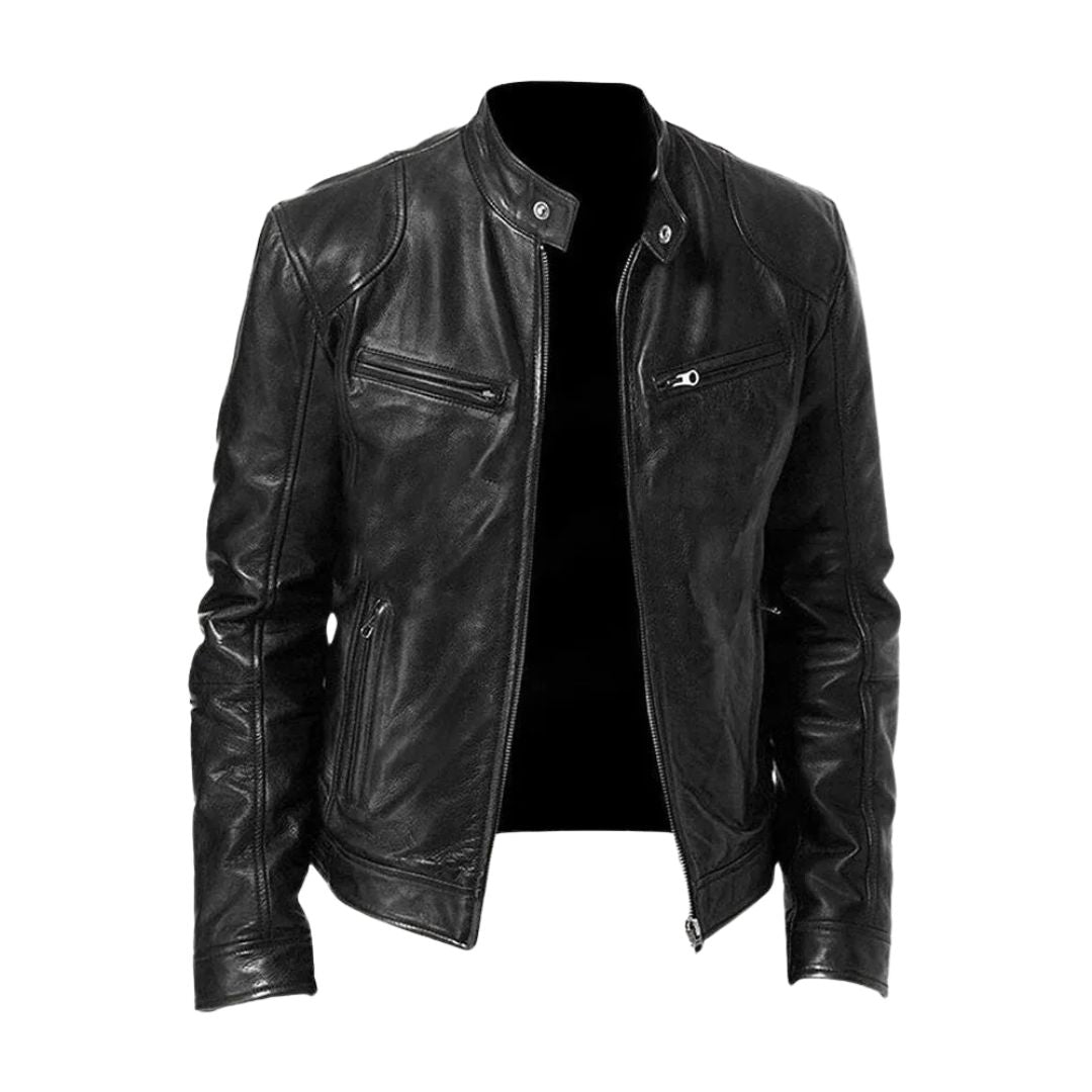 VALMORIE | Veste en cuir décontractée