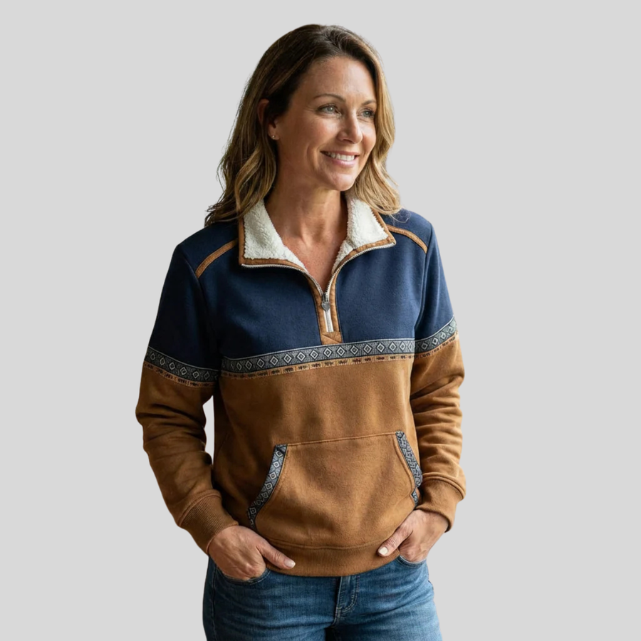 Alvette™ | Pull Sherpa Kraag à demi-zip