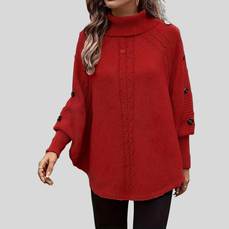 Norelle™ | Pull en Tricot à Col Montant