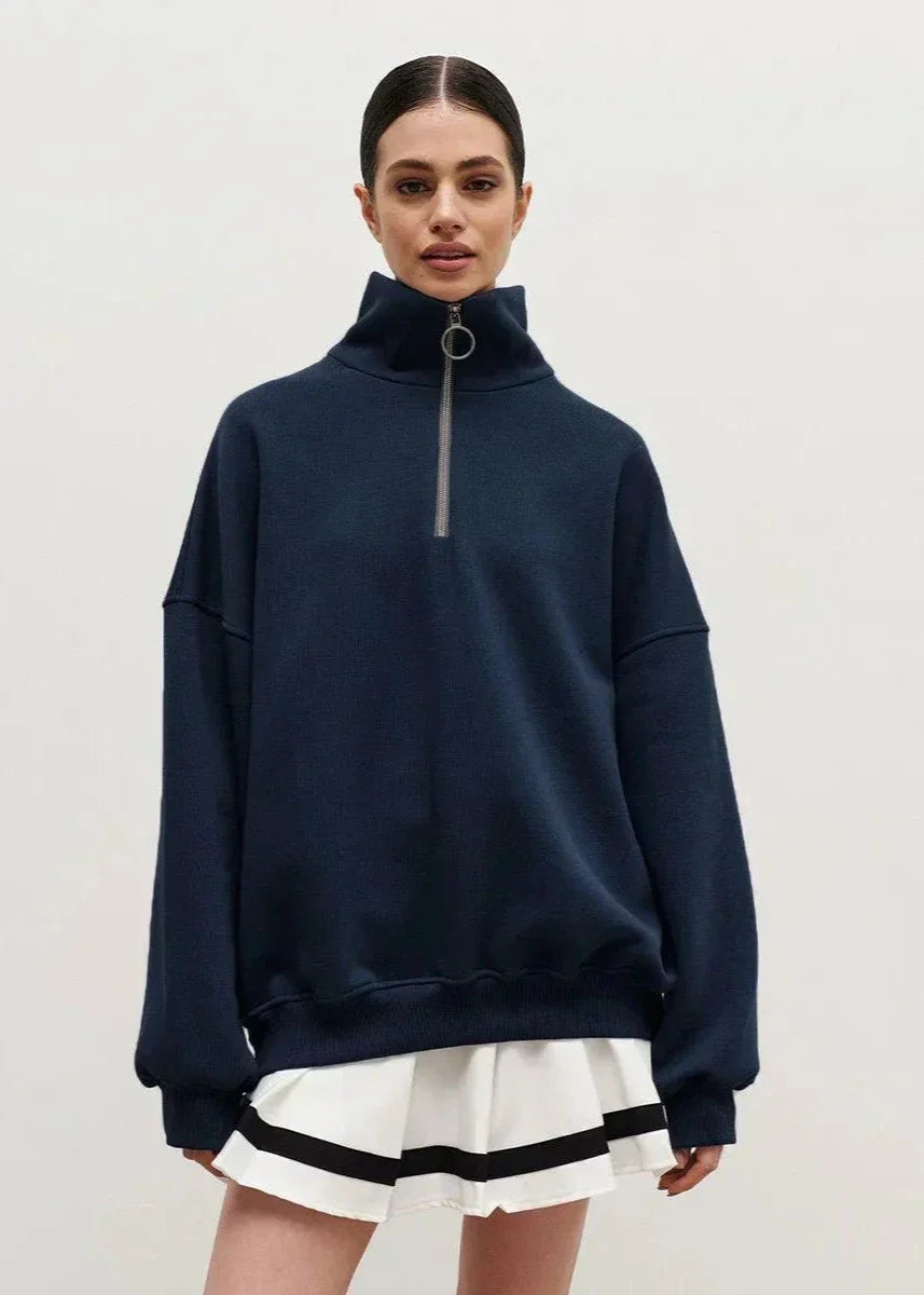 Rhea | Pull décontracté à demi-zip
