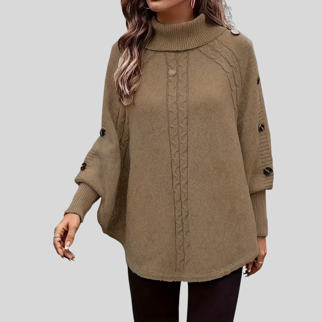 Norelle™ | Pull en Tricot à Col Montant
