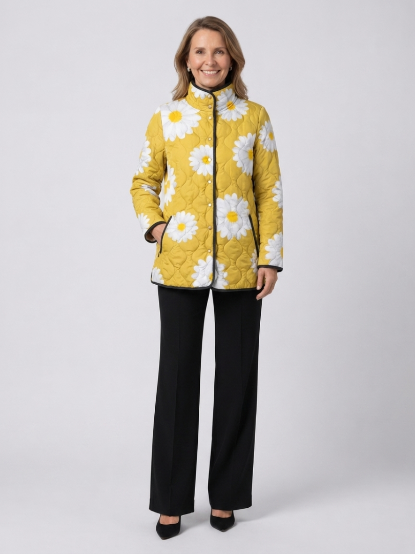 VALMORIE | Veste Matelassée aux Marguerites Élise