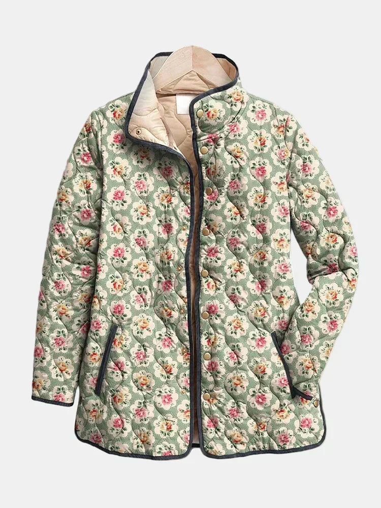 VALMORIE| Veste Matelassée Tapisserie Fleurie Amélie