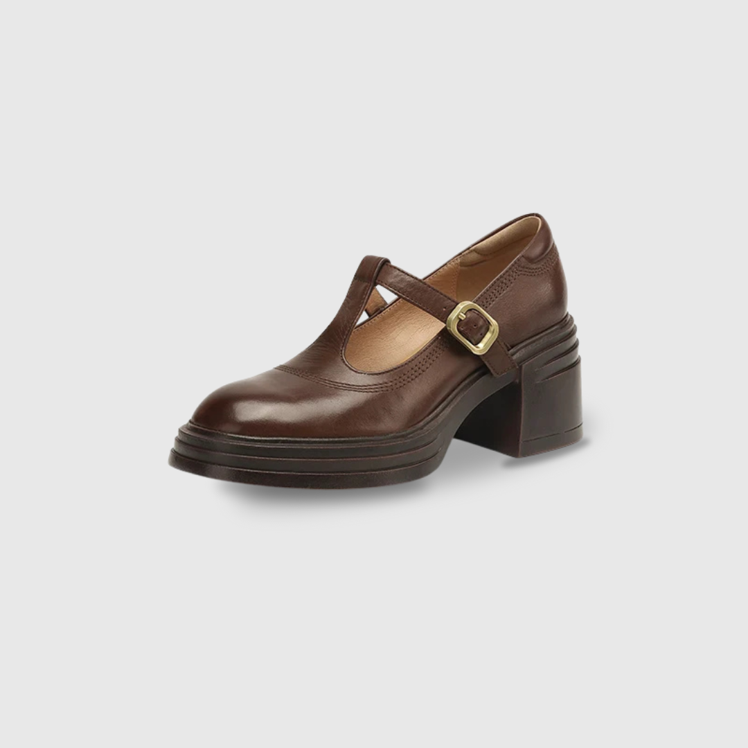 VALMORIE  | Mary Jane à Talon Bloc pour Femme Élise