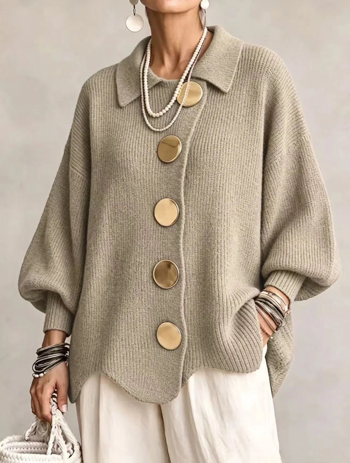 Catherine | Cardigan Oversize Douillet