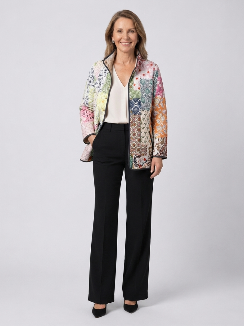 VALMORIE | Veste Matelassée Patchwork Bohème Florence