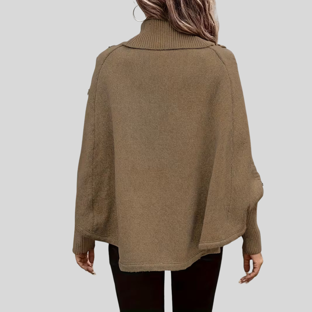 Norelle™ | Pull en Tricot à Col Montant