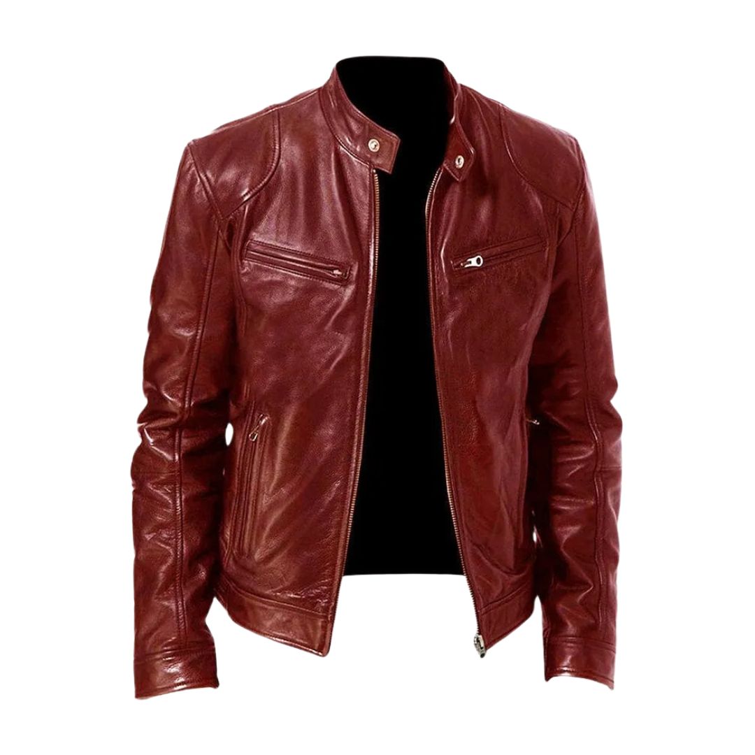 VALMORIE | Veste en cuir décontractée