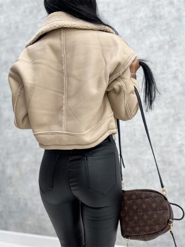 valmorie® | VESTE EN CUIR AVEC LAINE