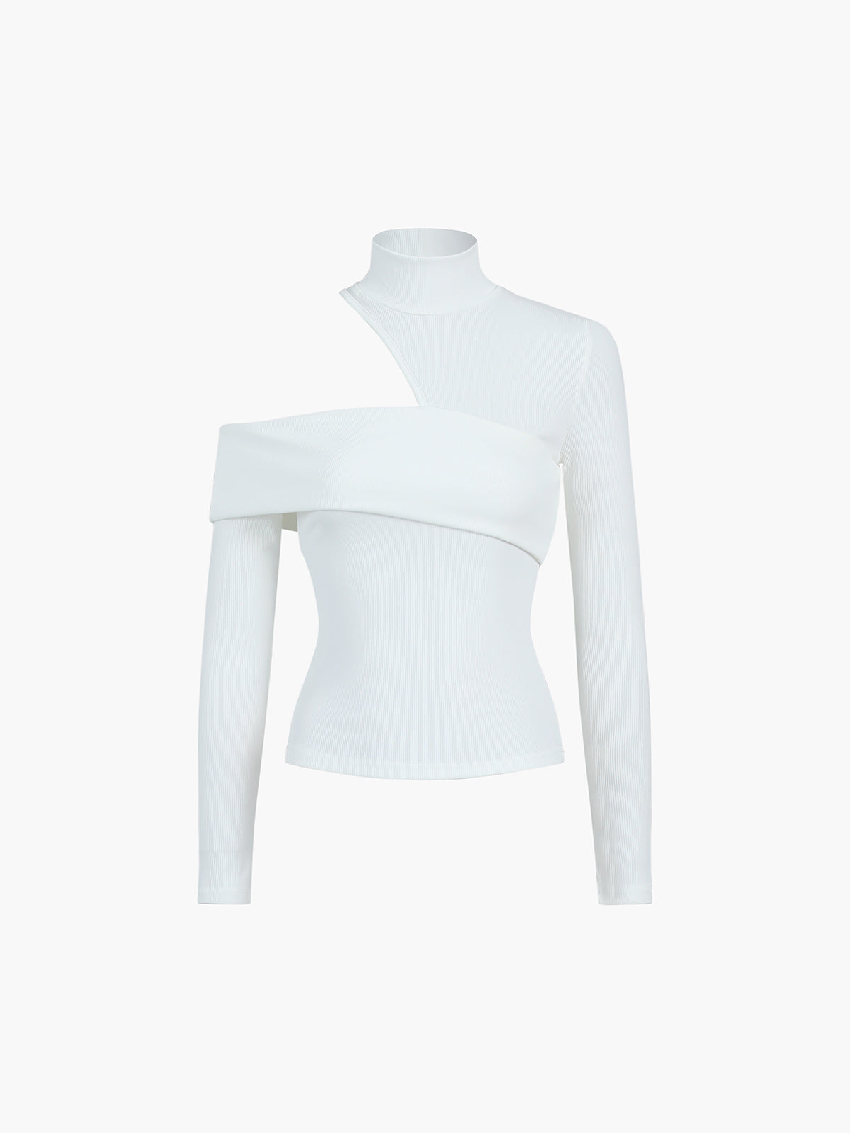 Ginevra | Top asymétrique à col montant
