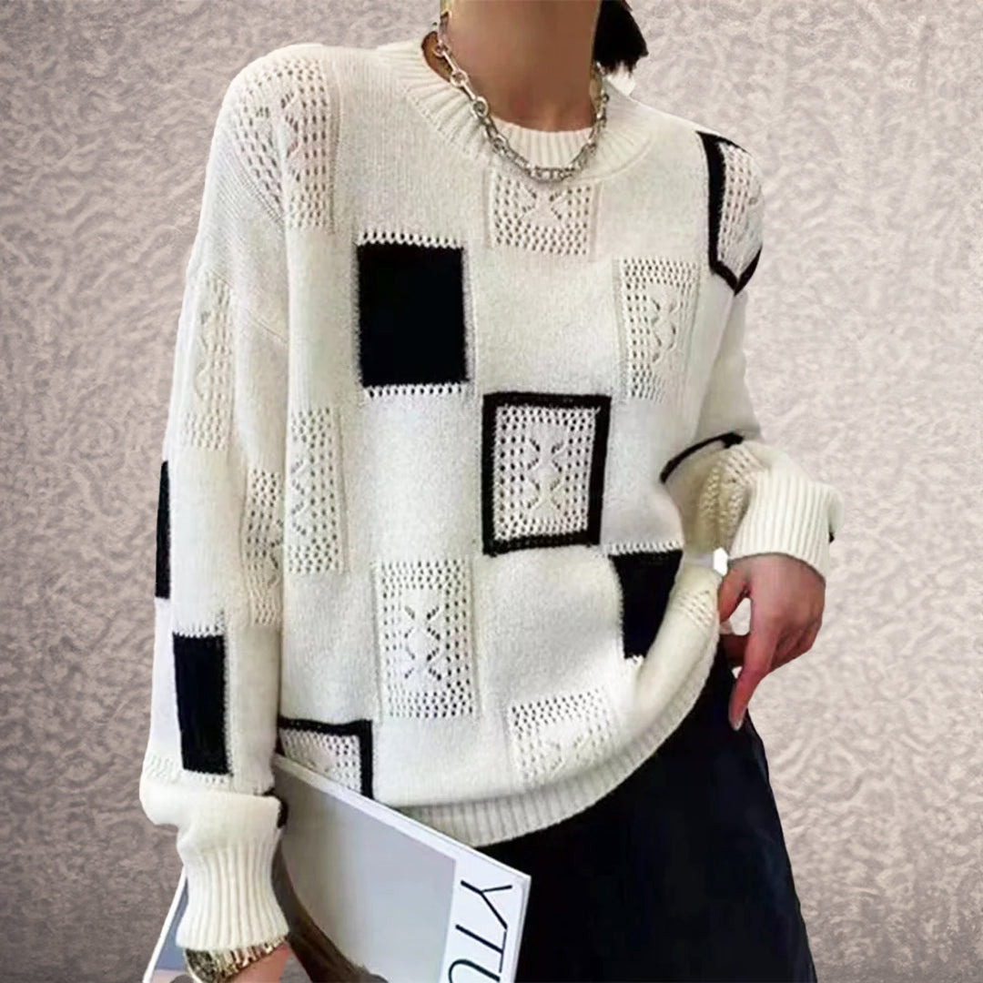 Freya | Pull douillet à motifs