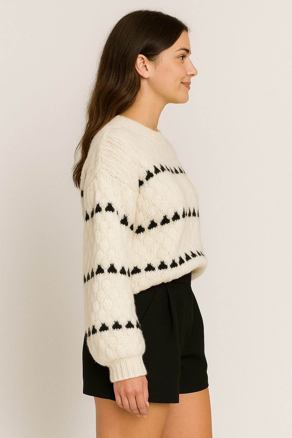 Faye | Pull à col rond texturé