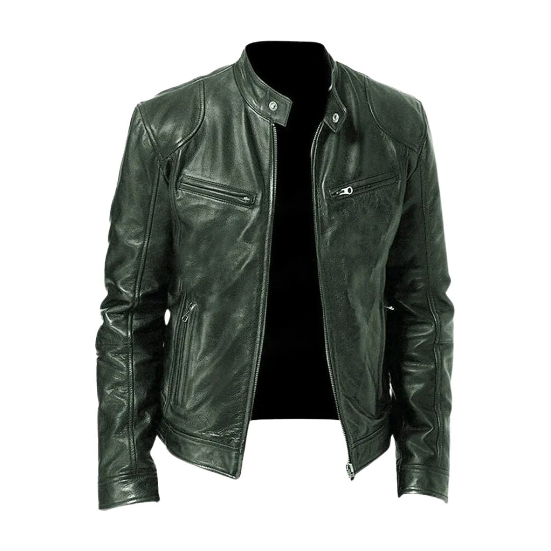 VALMORIE | Veste en cuir décontractée