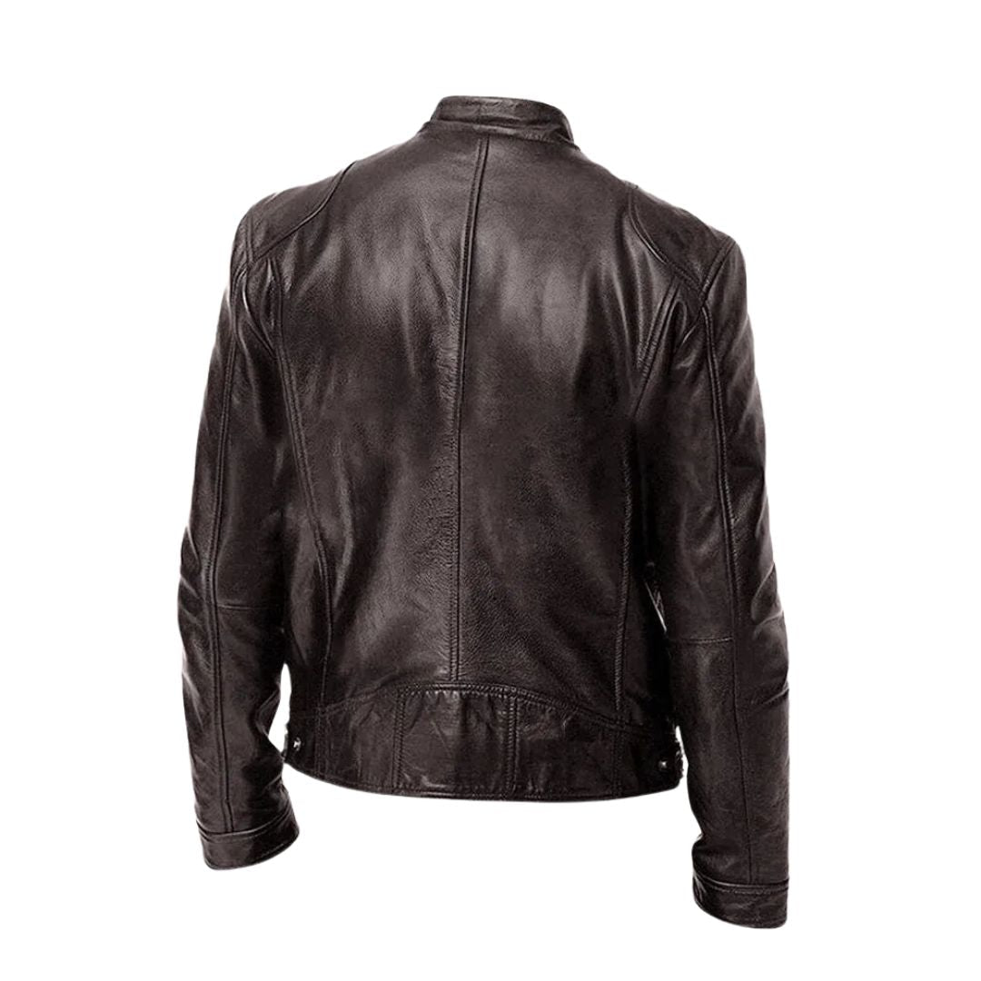 VALMORIE | Veste en cuir décontractée