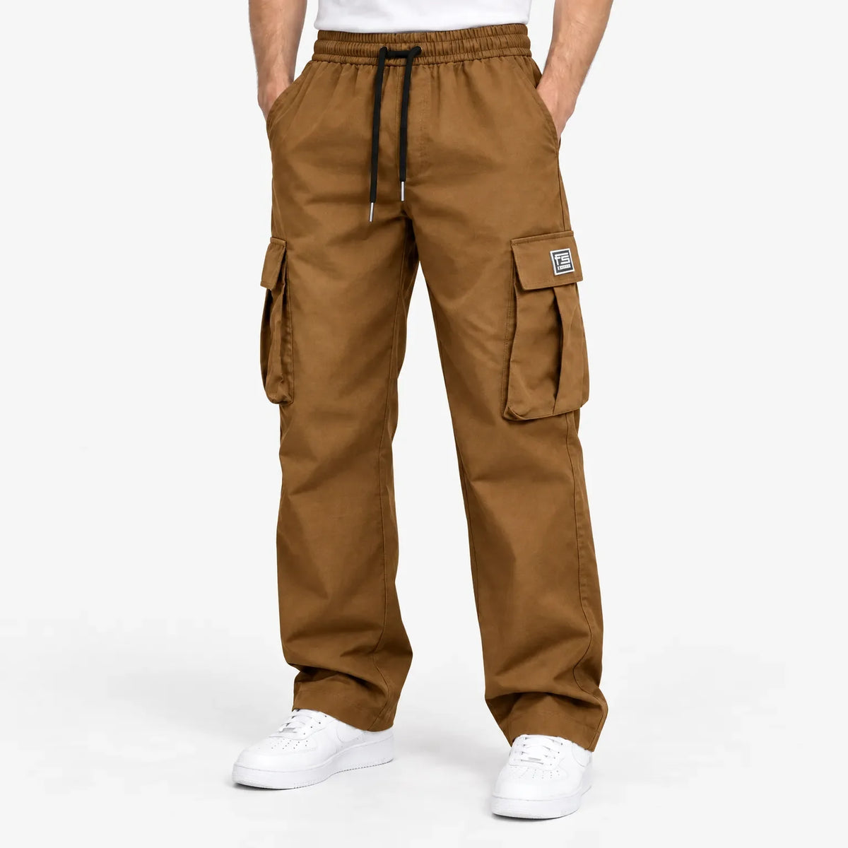 Pantalon cargo homme | Coupe décontractée avec poches | 1 ACHETÉ = 1 OFFERT
