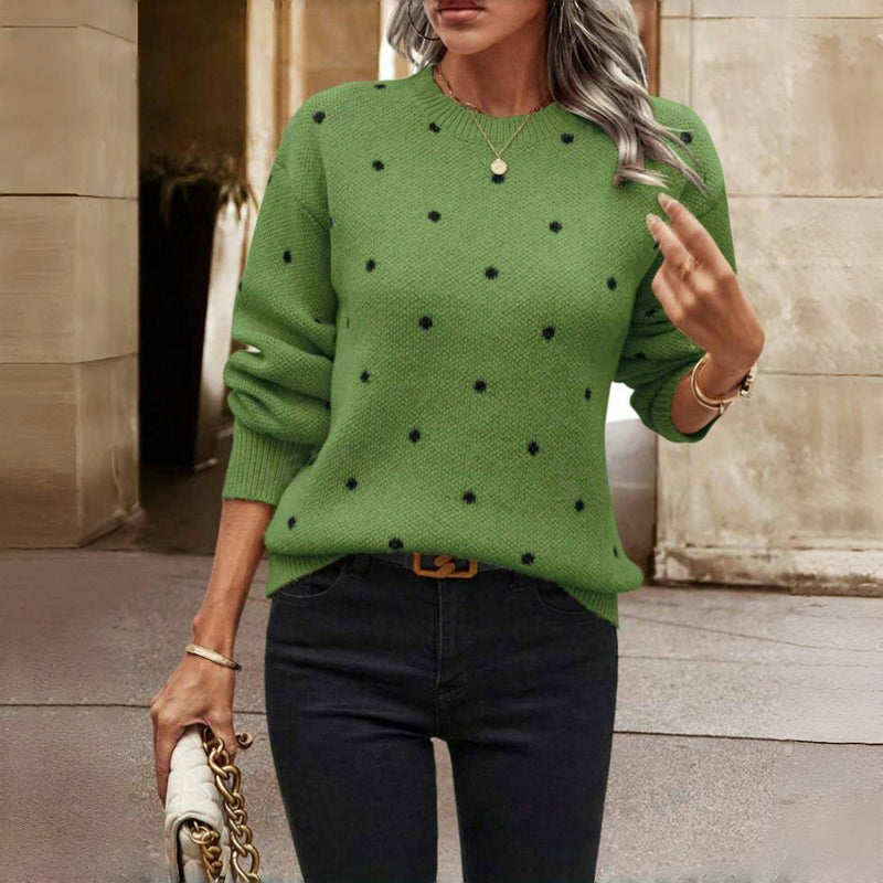 Marigold | Pull en maille douillet à pois