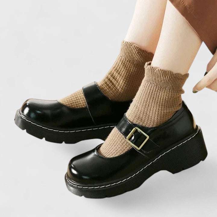 VALMORIE | Babies Plateforme à Boucle pour Femme Aveline