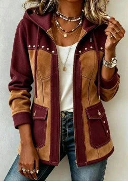 VALMORIE| Veste à Capuche Bi-Matière Véronique