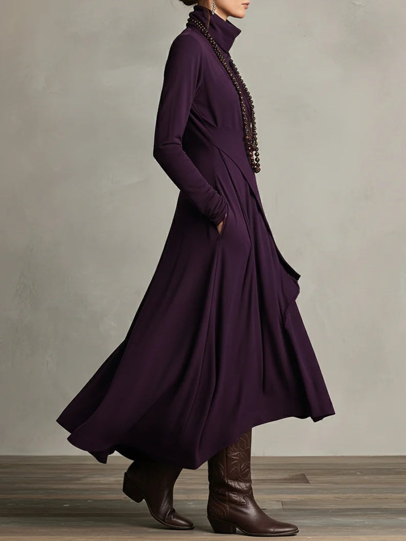 Arielle | Robe Coljurk Asymétrique Vintage
