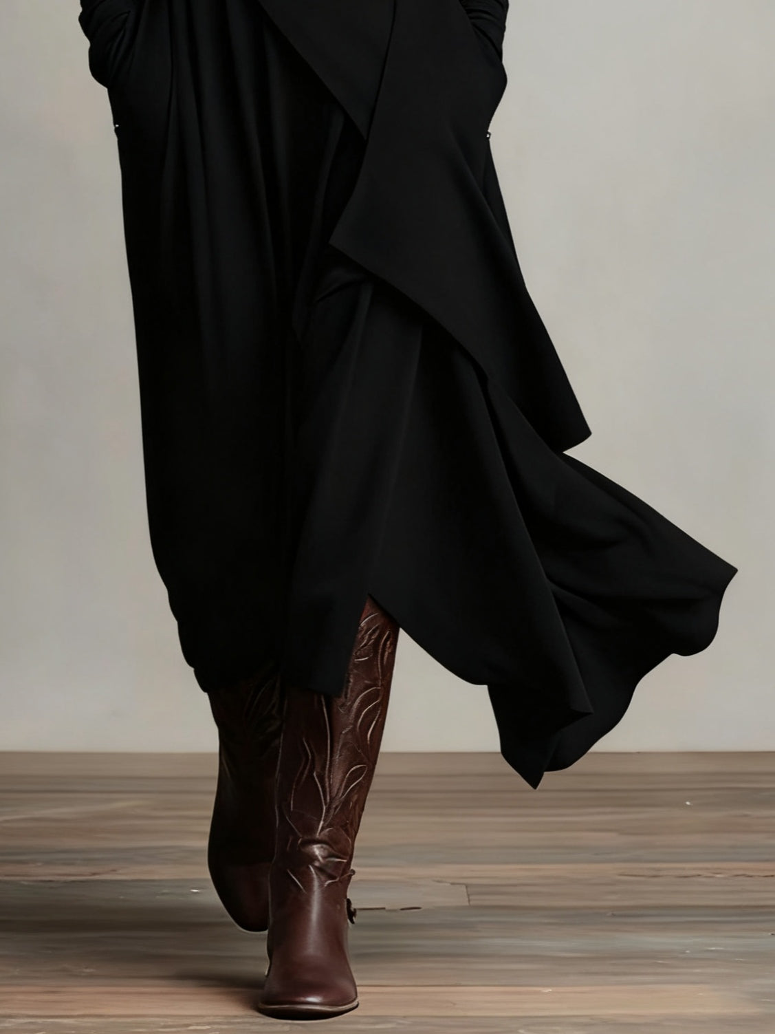 Arielle | Robe Coljurk Asymétrique Vintage