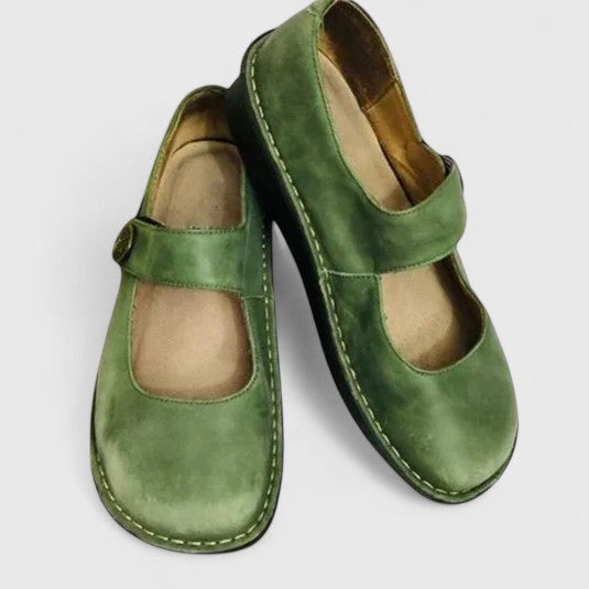 VALMORIE | Babies en Cuir Patiné pour Femme Monique