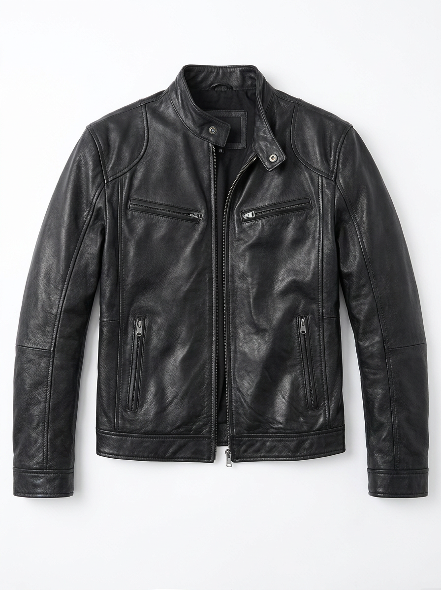 VALMORIE | Veste en cuir décontractée