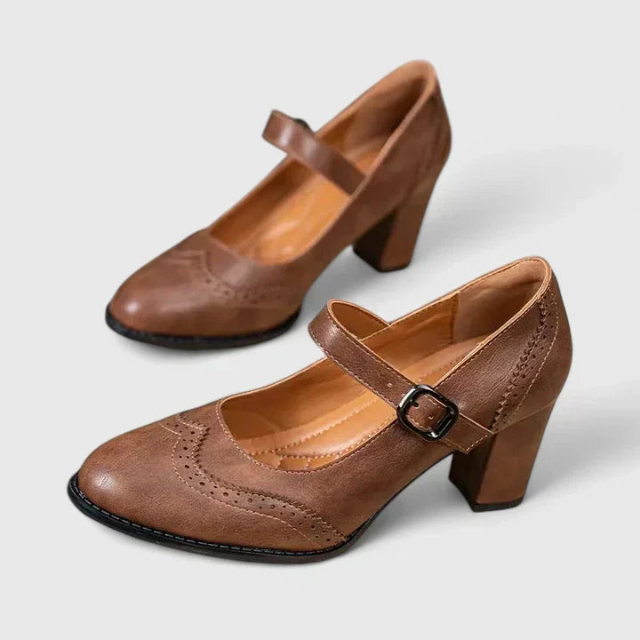 VALMORIE | Babies Richelieu Talon Bottier pour Femme Brigitte