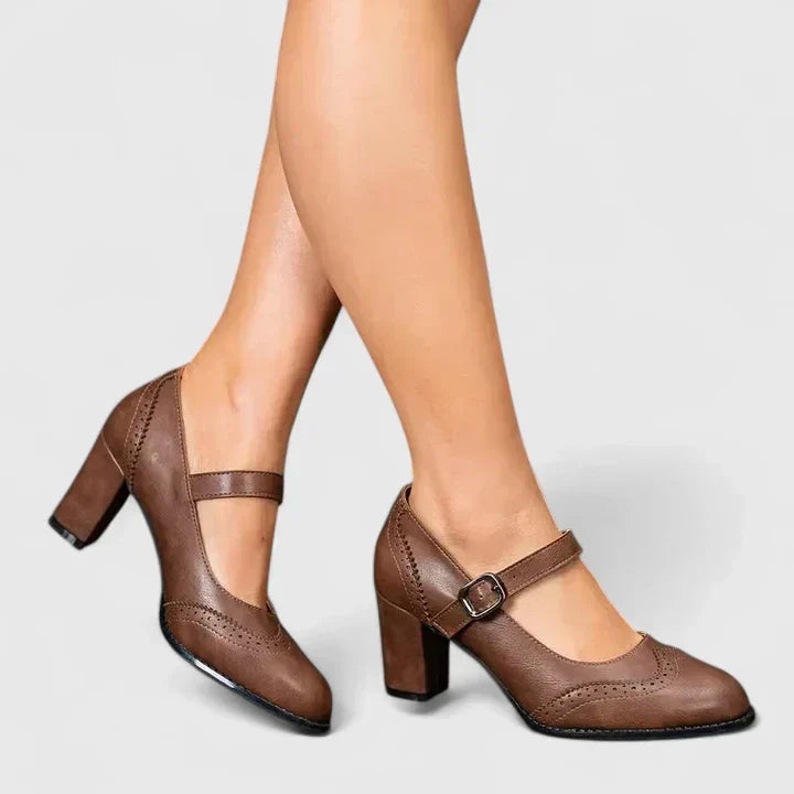 VALMORIE | Babies Richelieu Talon Bottier pour Femme Brigitte