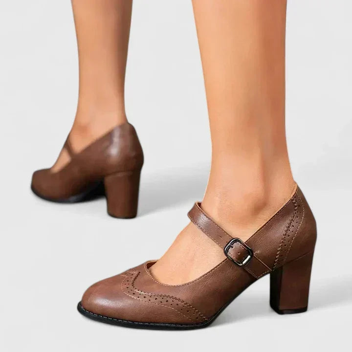 VALMORIE | Babies Richelieu Talon Bottier pour Femme Brigitte