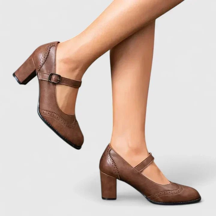 VALMORIE | Babies Richelieu Talon Bottier pour Femme Brigitte