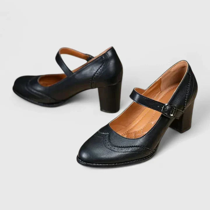 VALMORIE | Babies Richelieu Talon Bottier pour Femme Brigitte