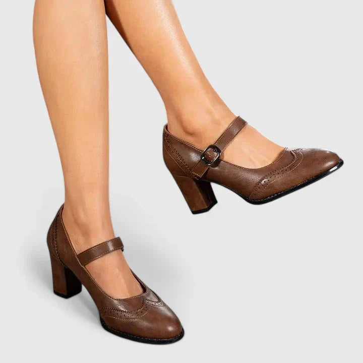 VALMORIE | Babies Richelieu Talon Bottier pour Femme Brigitte