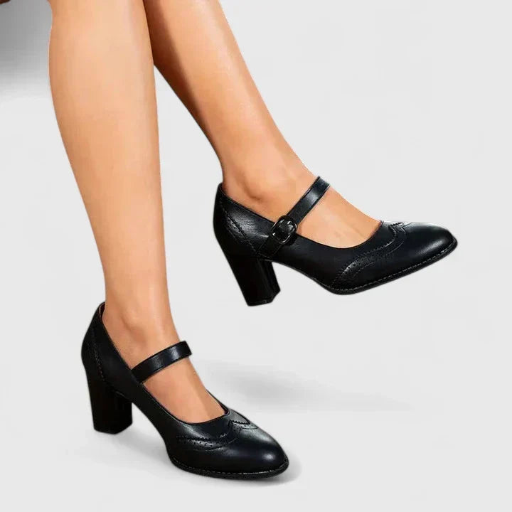 VALMORIE | Babies Richelieu Talon Bottier pour Femme Brigitte