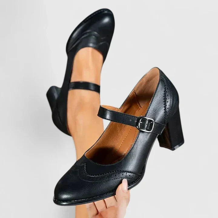 VALMORIE | Babies Richelieu Talon Bottier pour Femme Brigitte