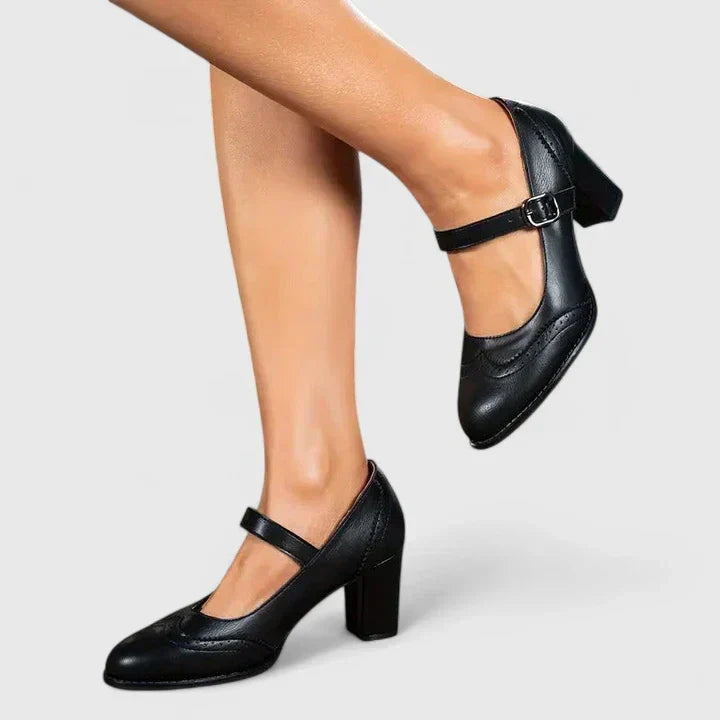 VALMORIE | Babies Richelieu Talon Bottier pour Femme Brigitte