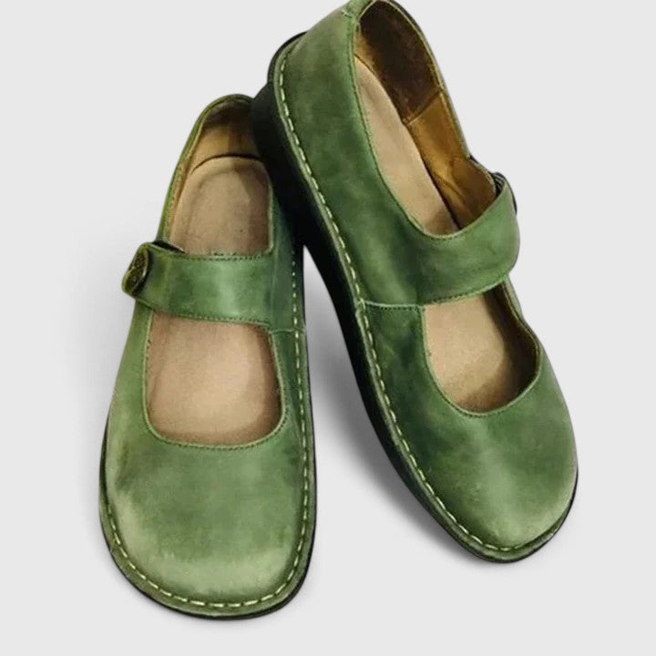 VALMORIE | Babies en Cuir Patiné pour Femme Monique