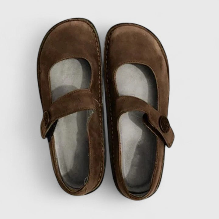 VALMORIE | Babies en Cuir Patiné pour Femme Monique