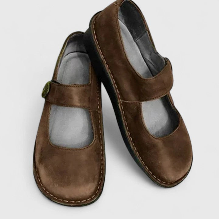 VALMORIE | Babies en Cuir Patiné pour Femme Monique