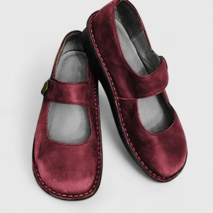 VALMORIE | Babies en Cuir Patiné pour Femme Monique