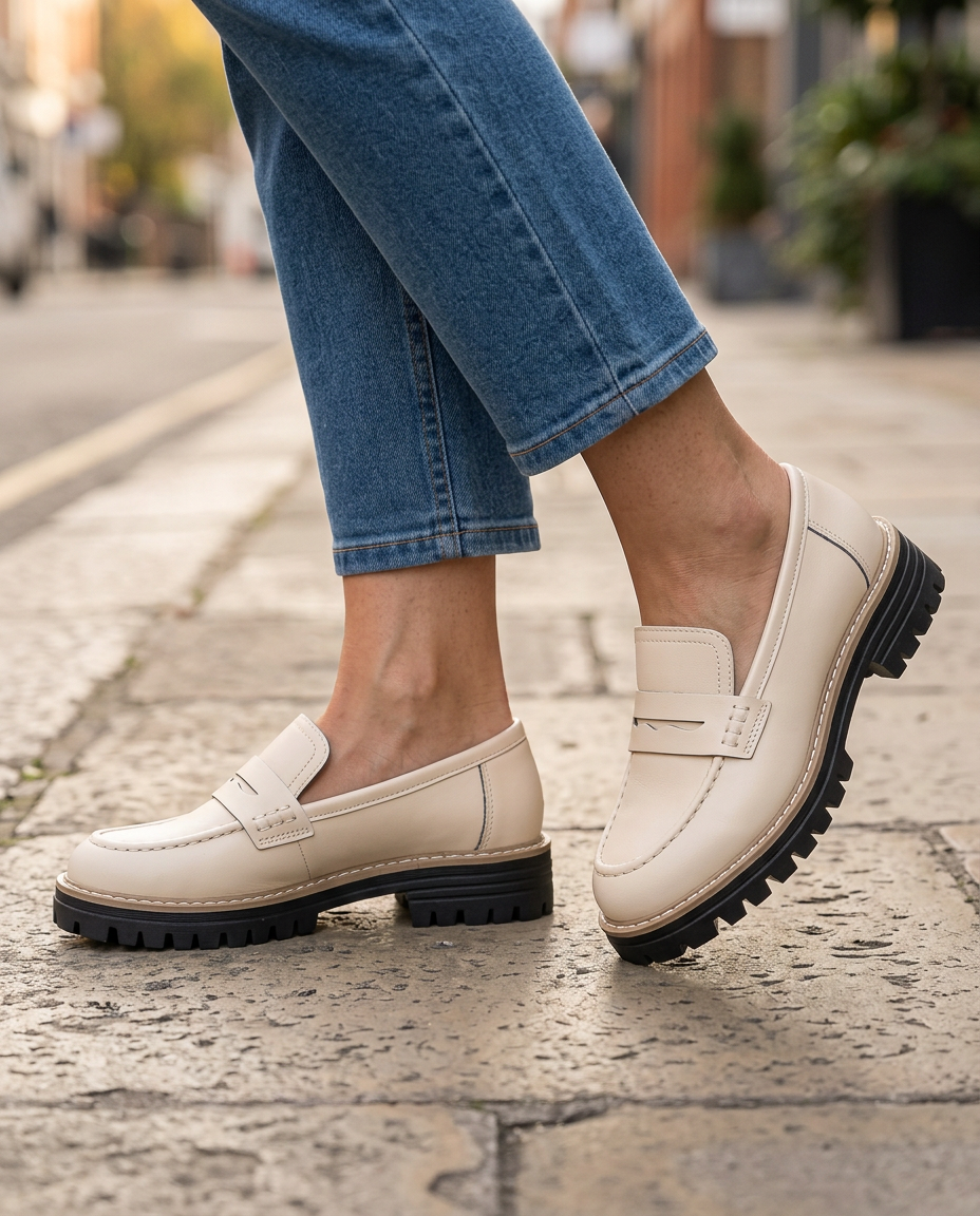 Mocassino Elena — Platform Tacco Grosso