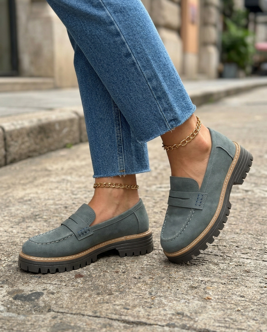 Mocassino Elena — Platform Tacco Grosso