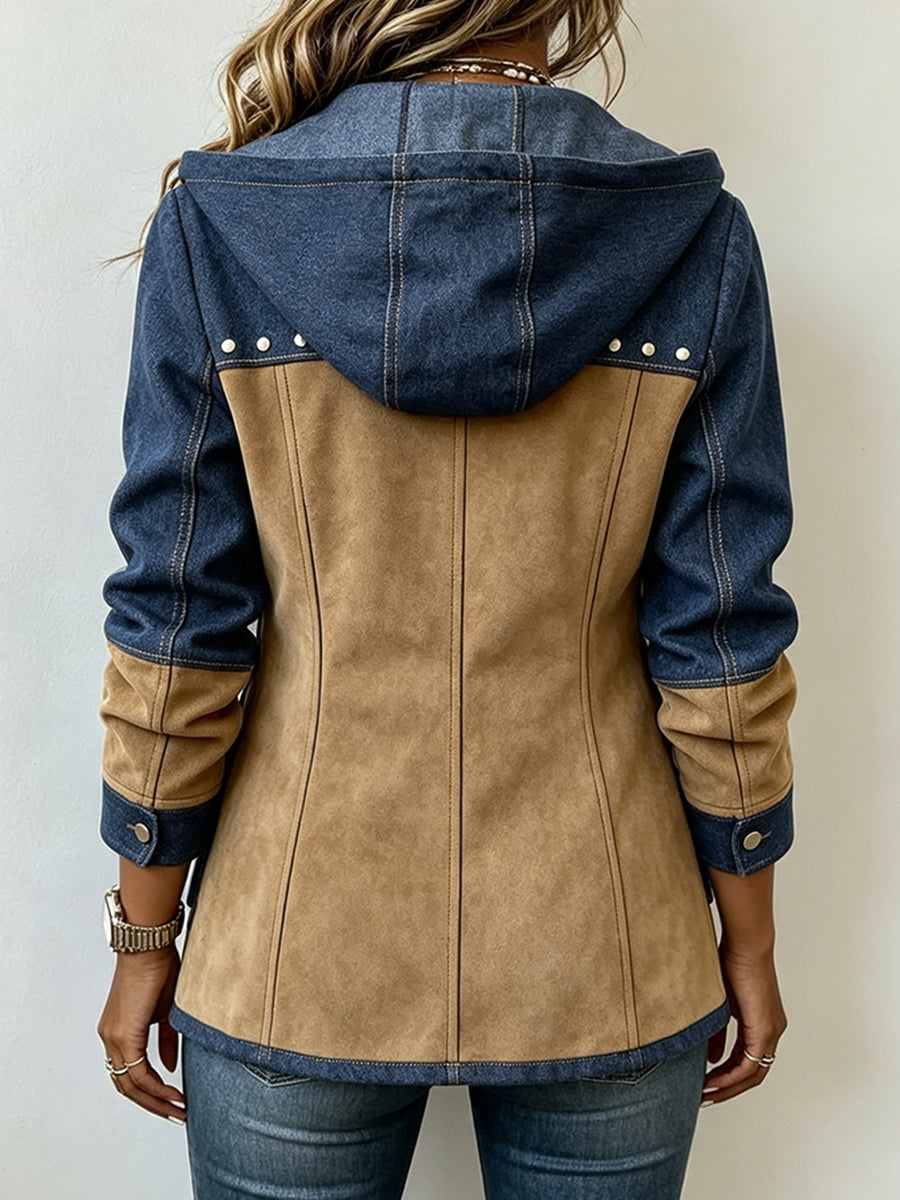 VALMORIE| Veste à Capuche Bi-Matière Véronique